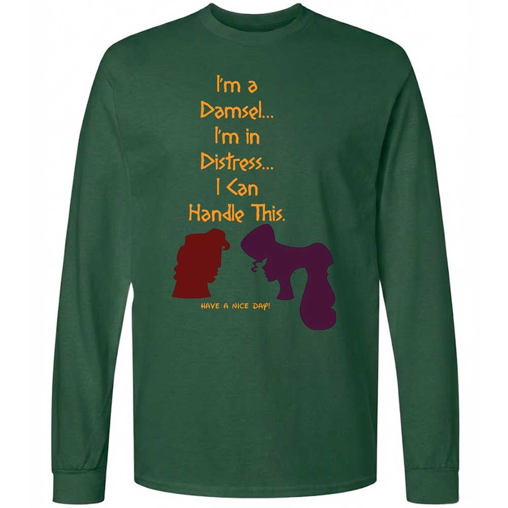 Long Sleeve T-Shirt - WVT8KECV - Forest Green - 14