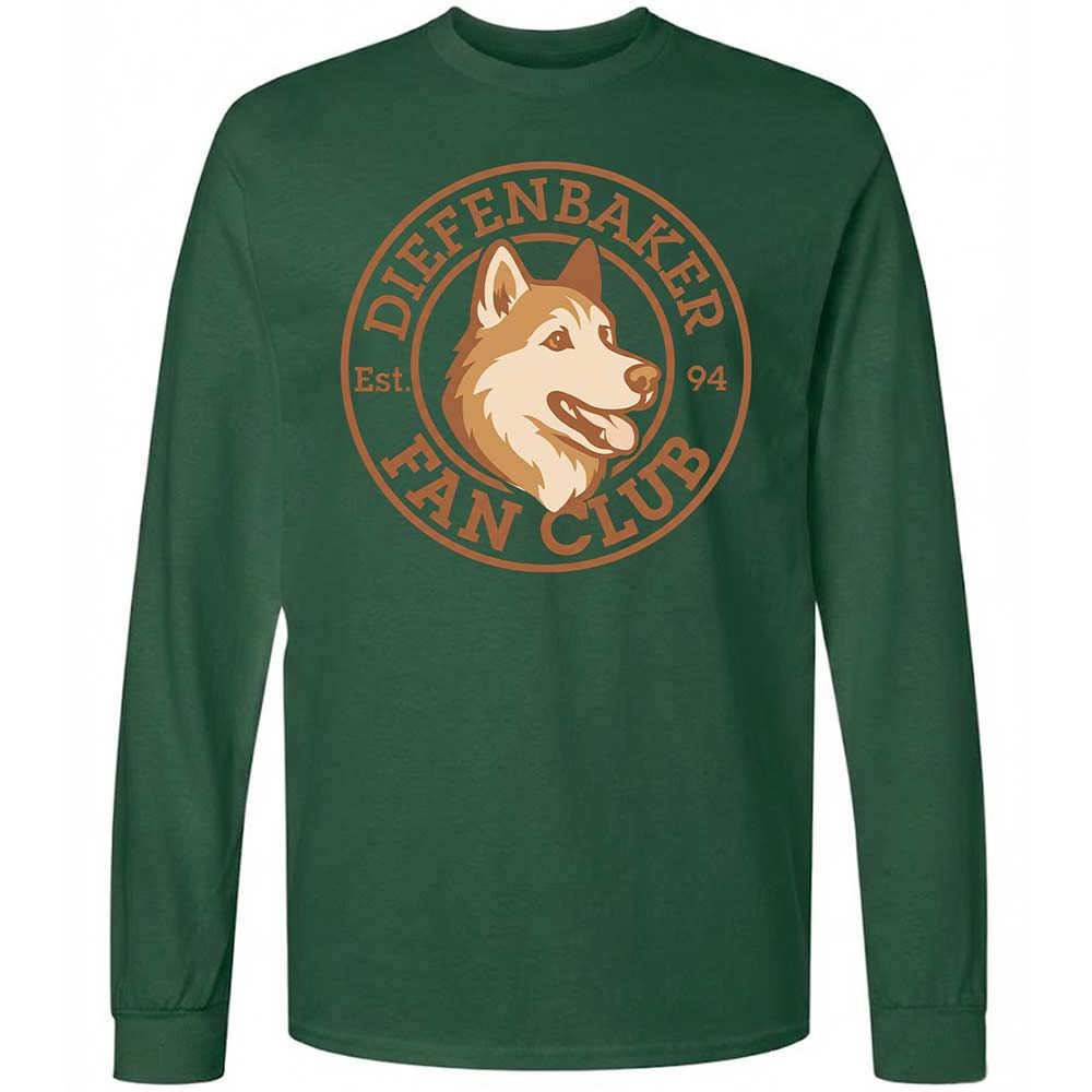Long Sleeve T-Shirt - 9G9KTCLP - Forest Green - 14
