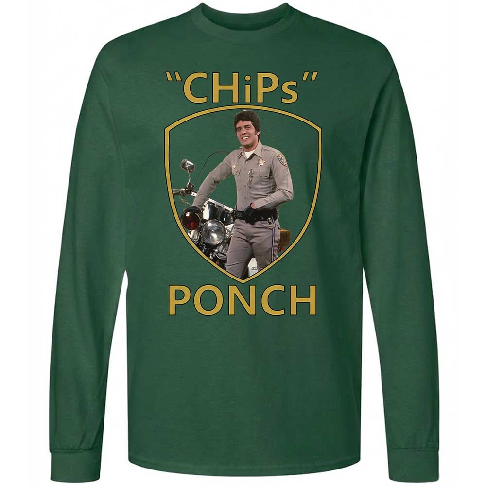 Long Sleeve T-Shirt - D85U6Y3G - Forest Green - 14