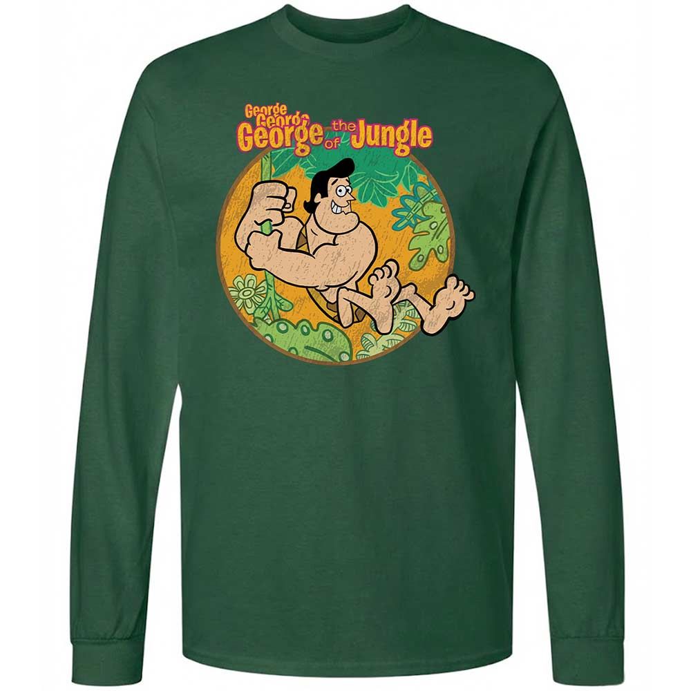 Long Sleeve T-Shirt - UQYC6GGG - Forest Green - 14