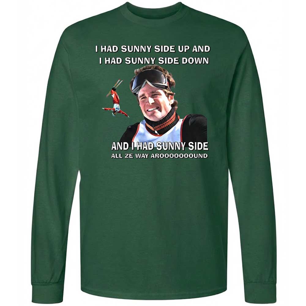 Long Sleeve T-Shirt - W6LFUTF5 - Forest Green - 14