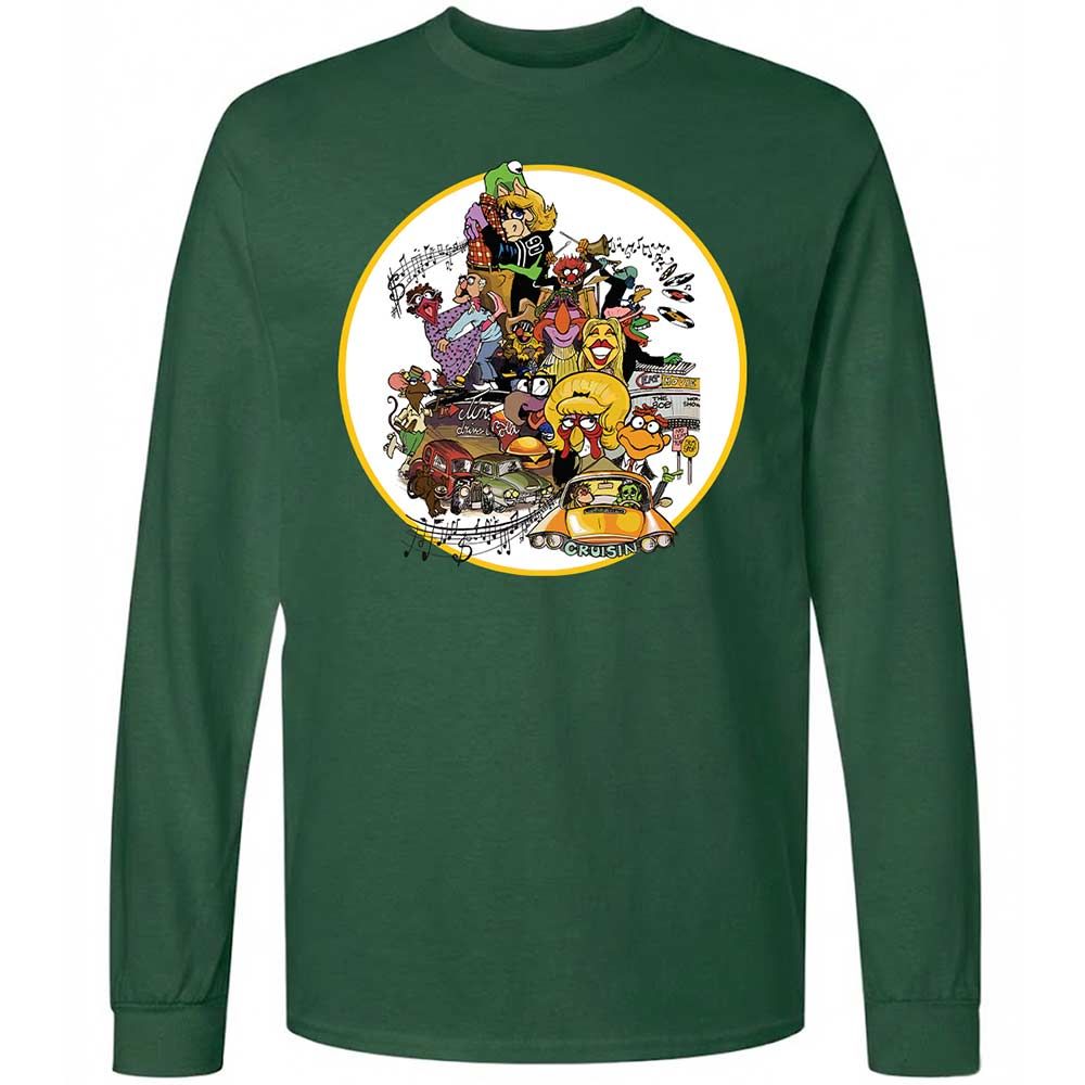 Muppet Graffiti - Forest Green - 14