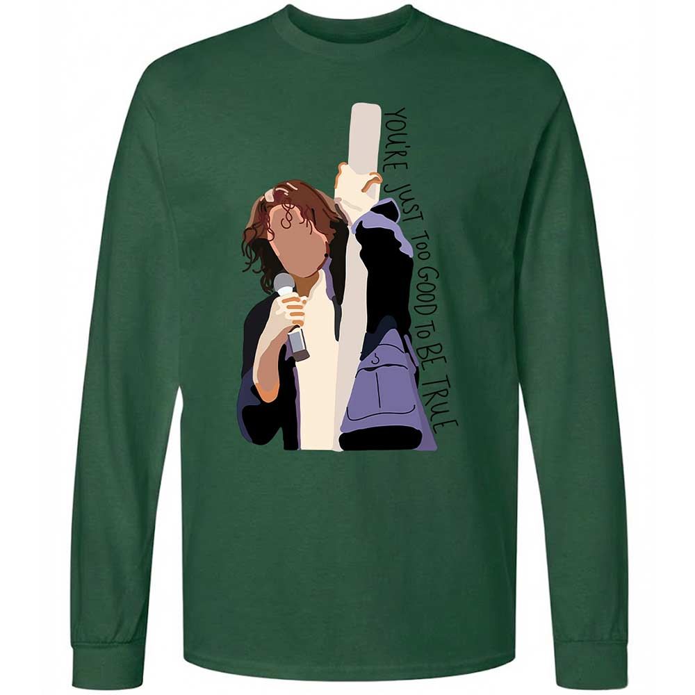 Long Sleeve T-Shirt - B1E4SJT9 - Forest Green - 14
