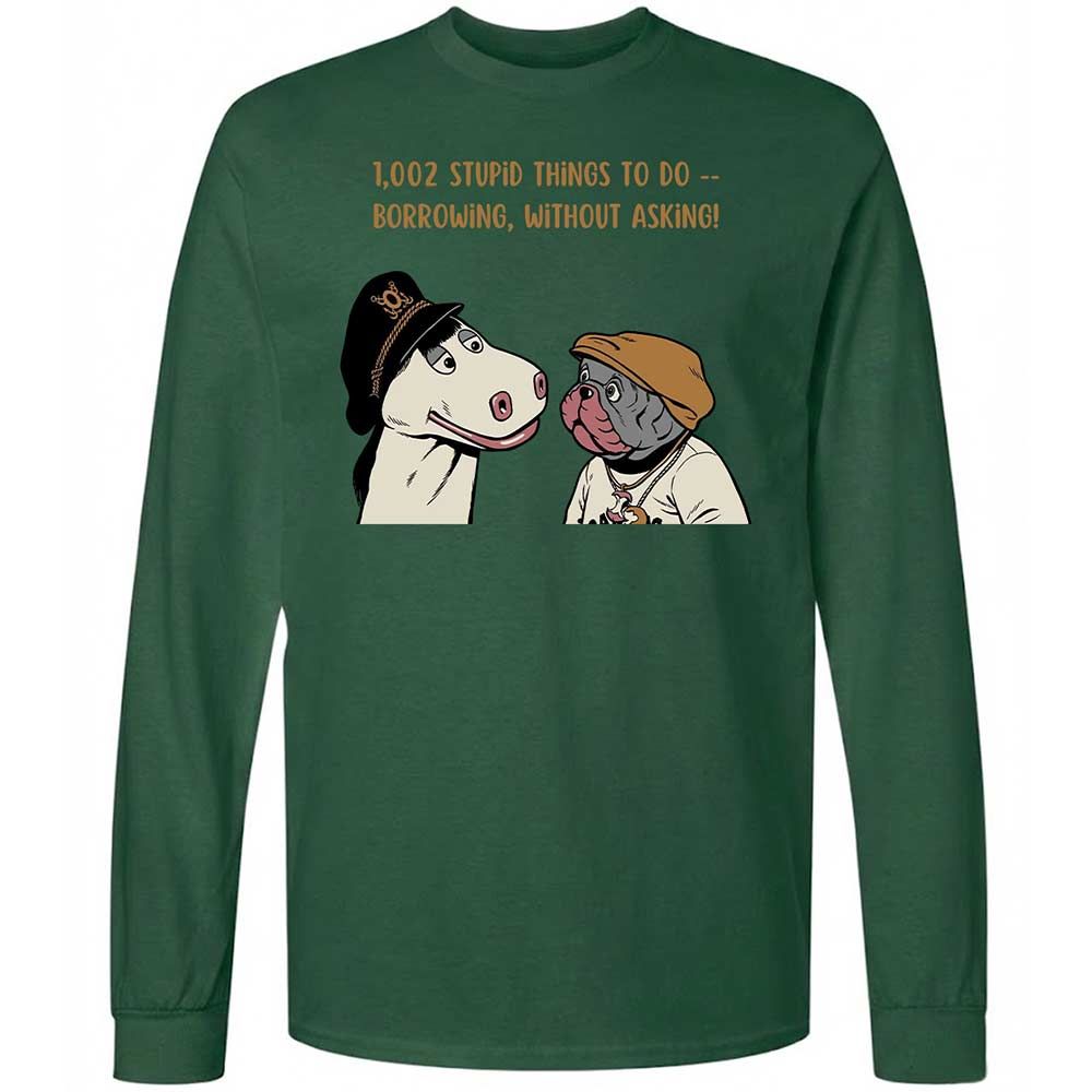 Long Sleeve T-Shirt - EM71BH8F - Forest Green - 14