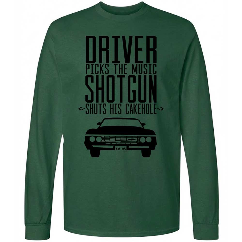 Long Sleeve T-Shirt - 7H8TGTXD - Forest Green - 14