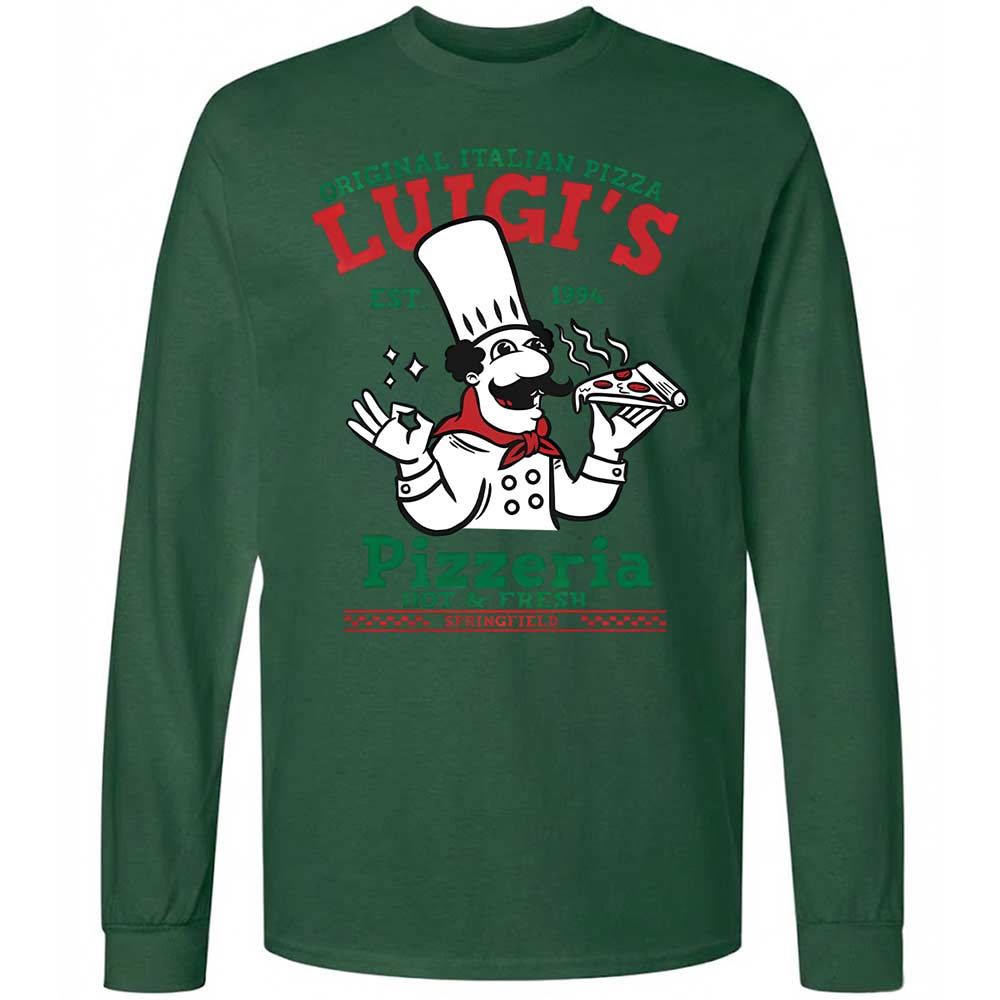Long Sleeve T-Shirt - Z1FZW234 - Forest Green - 14