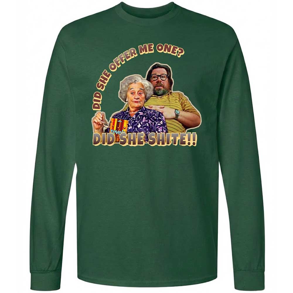 Long Sleeve T-Shirt - 1E3EXNDV - Forest Green - 14