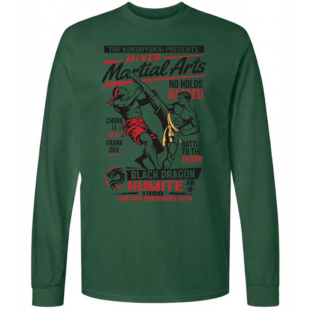 Long Sleeve T-Shirt - 8EVVDK17 - Forest Green - 14