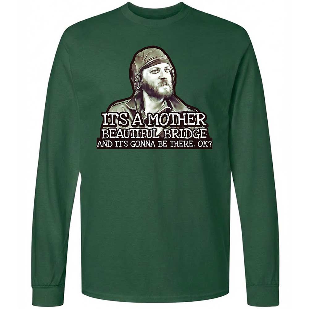 Long Sleeve T-Shirt - LUVKTDNF - Forest Green - 14