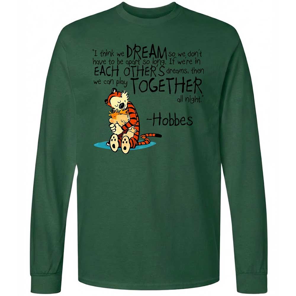 Calvin Hobbes Dreams - Forest Green - 14