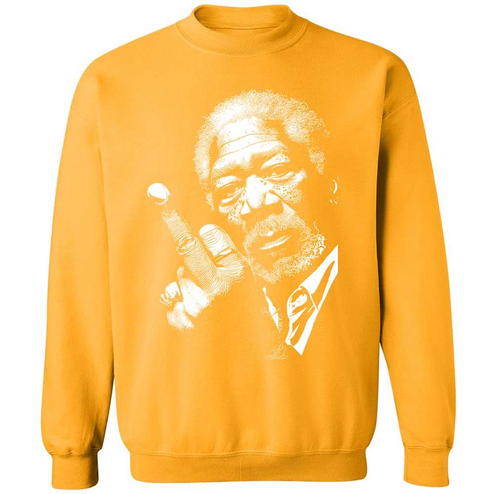 Morgan Freeman middle finger - Gold - 14