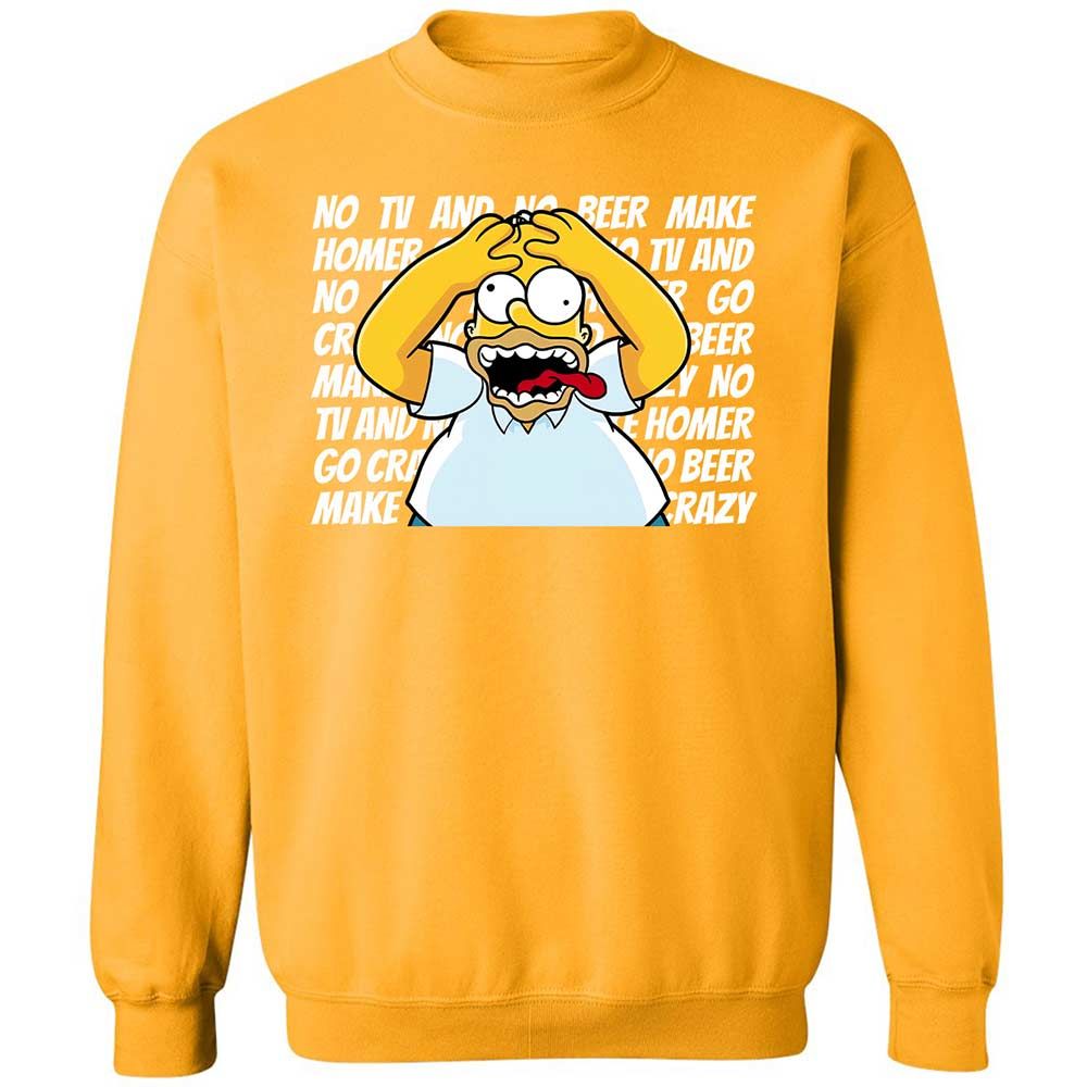 No TV and No Beer Make Homer Go Crazy - Gold - 14