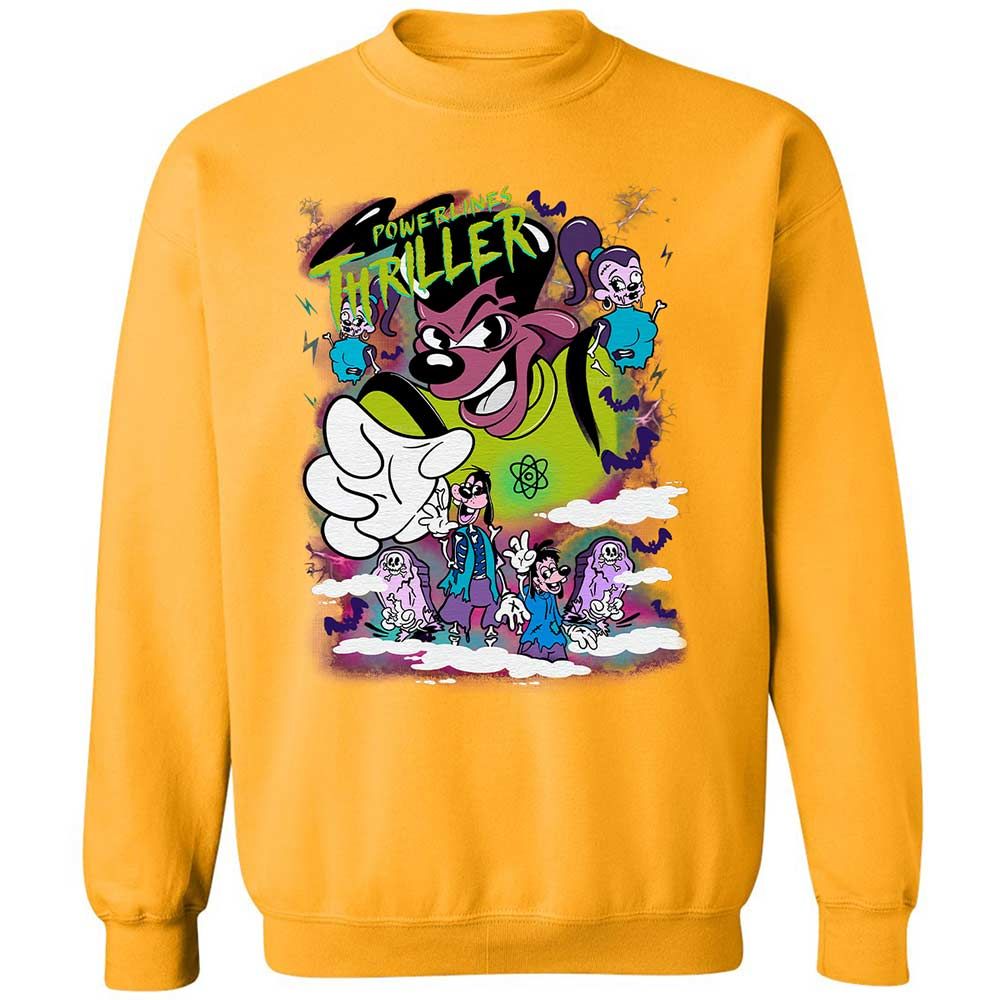 Vintage Pop Cartoon Horror Mashup - Gold - 14