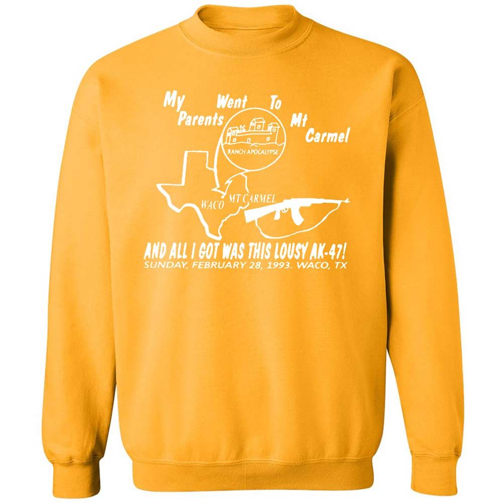 Classic Unisex Sweatshirt - 3QH8FA7H - Gold - 14