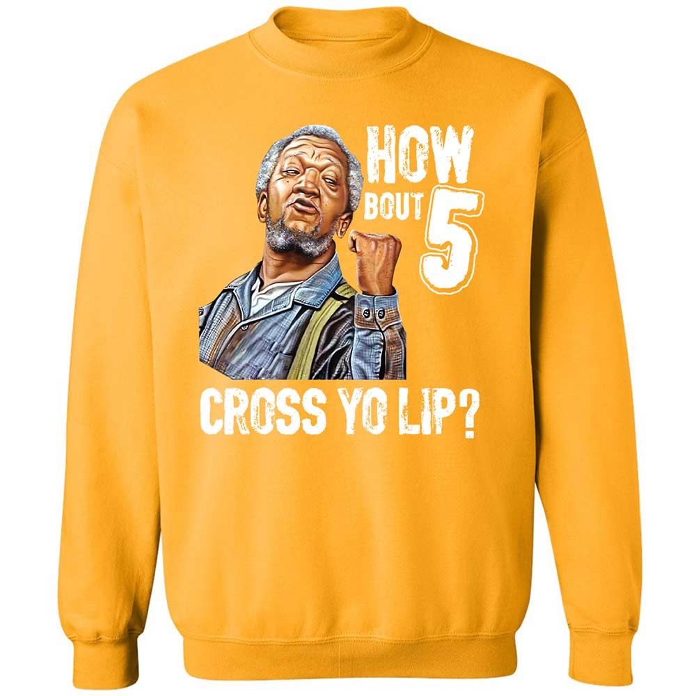 How bout 5 cross yo lip - Gold - 14
