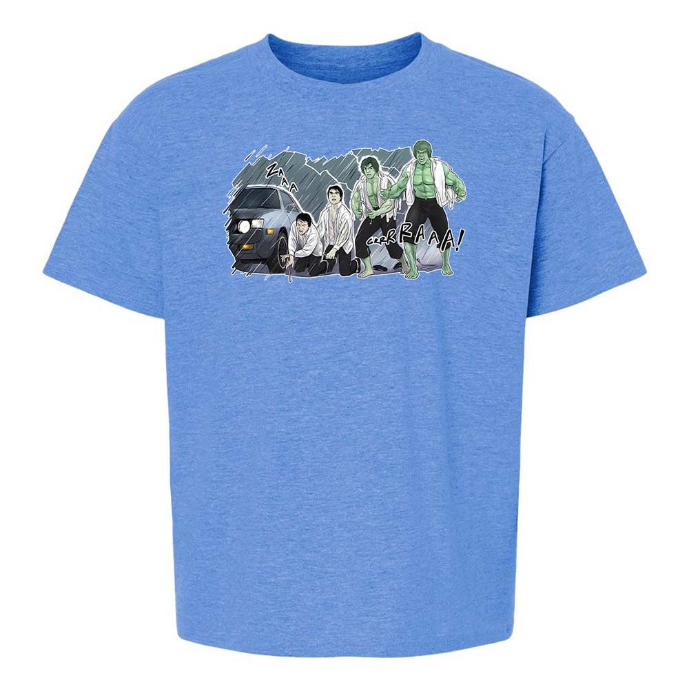 Kids T-Shirt - H3MWCXSX - Heather Royal - 14
