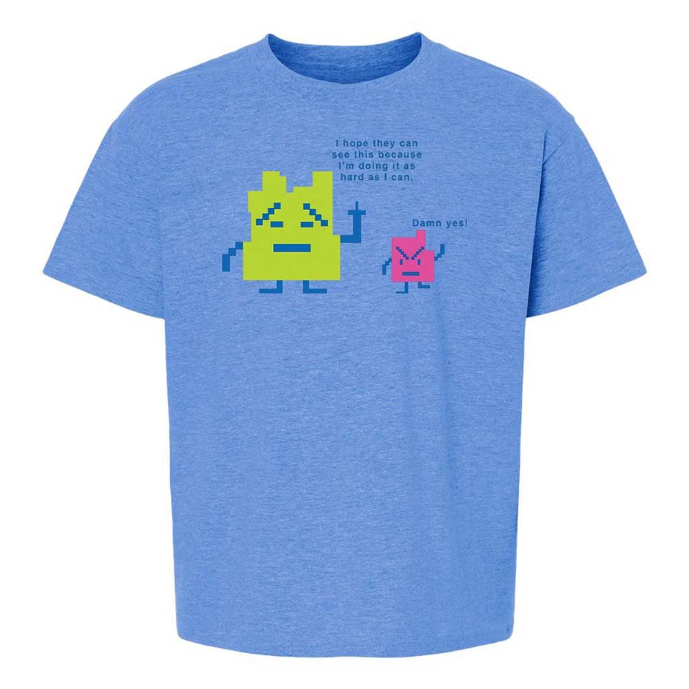 Kids T-Shirt - QM8JEJGX - Heather Royal - 14