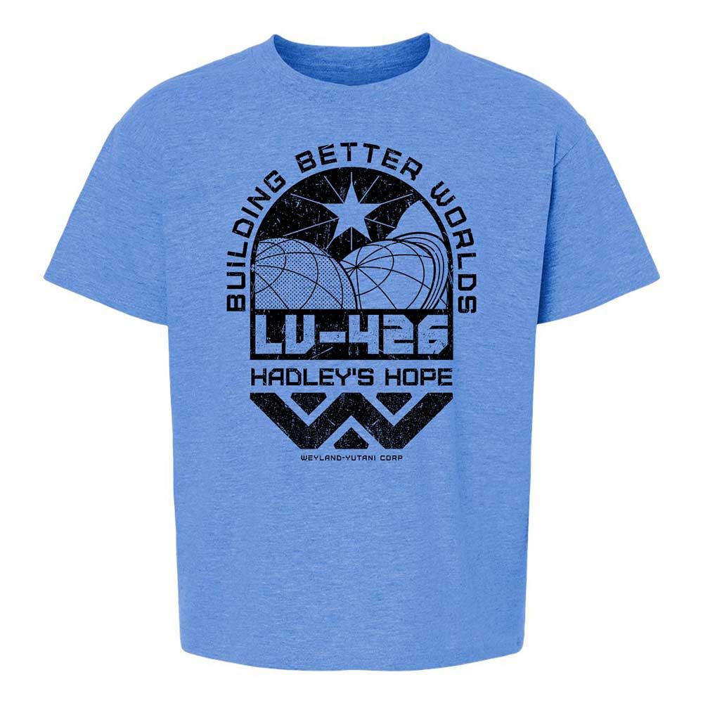 Kids T-Shirt - HX9LYPL7 - Heather Royal - 14