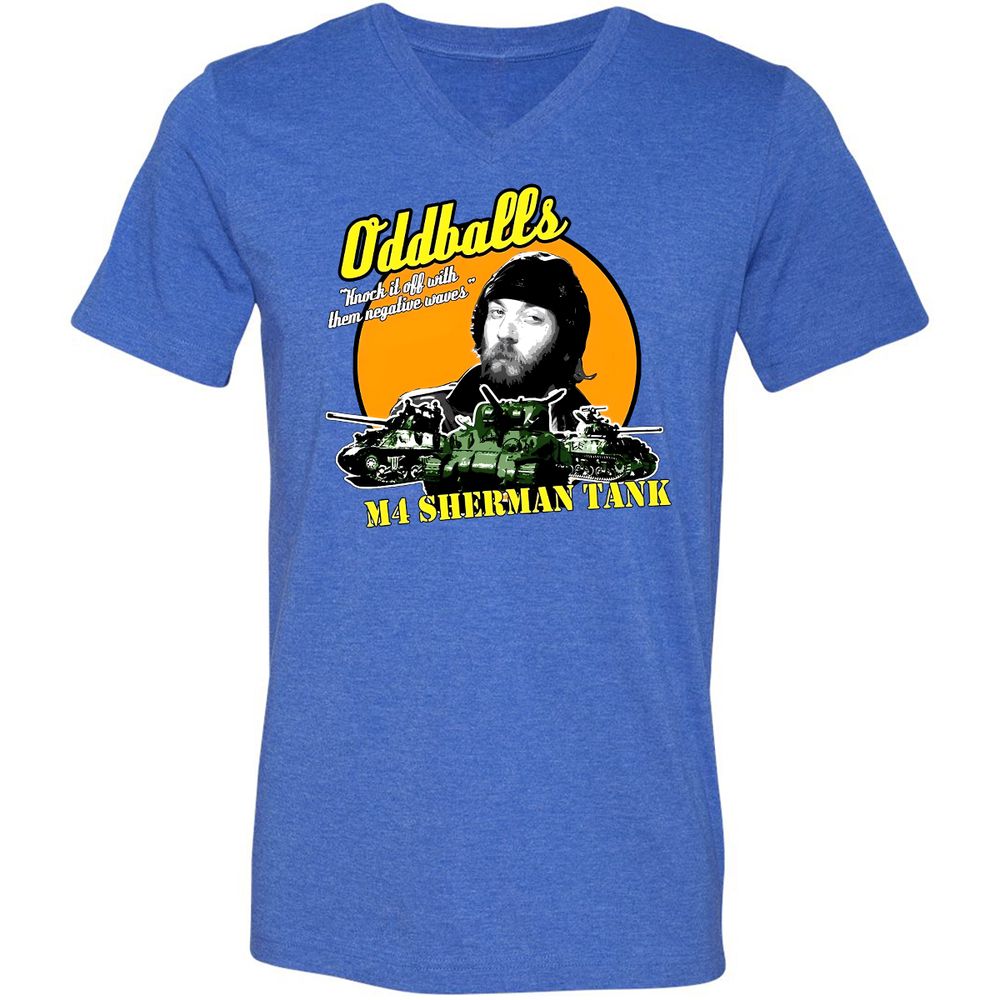 Unisex V-Neck T-Shirt - WXZ3WP88 - Heather True Royal - 14