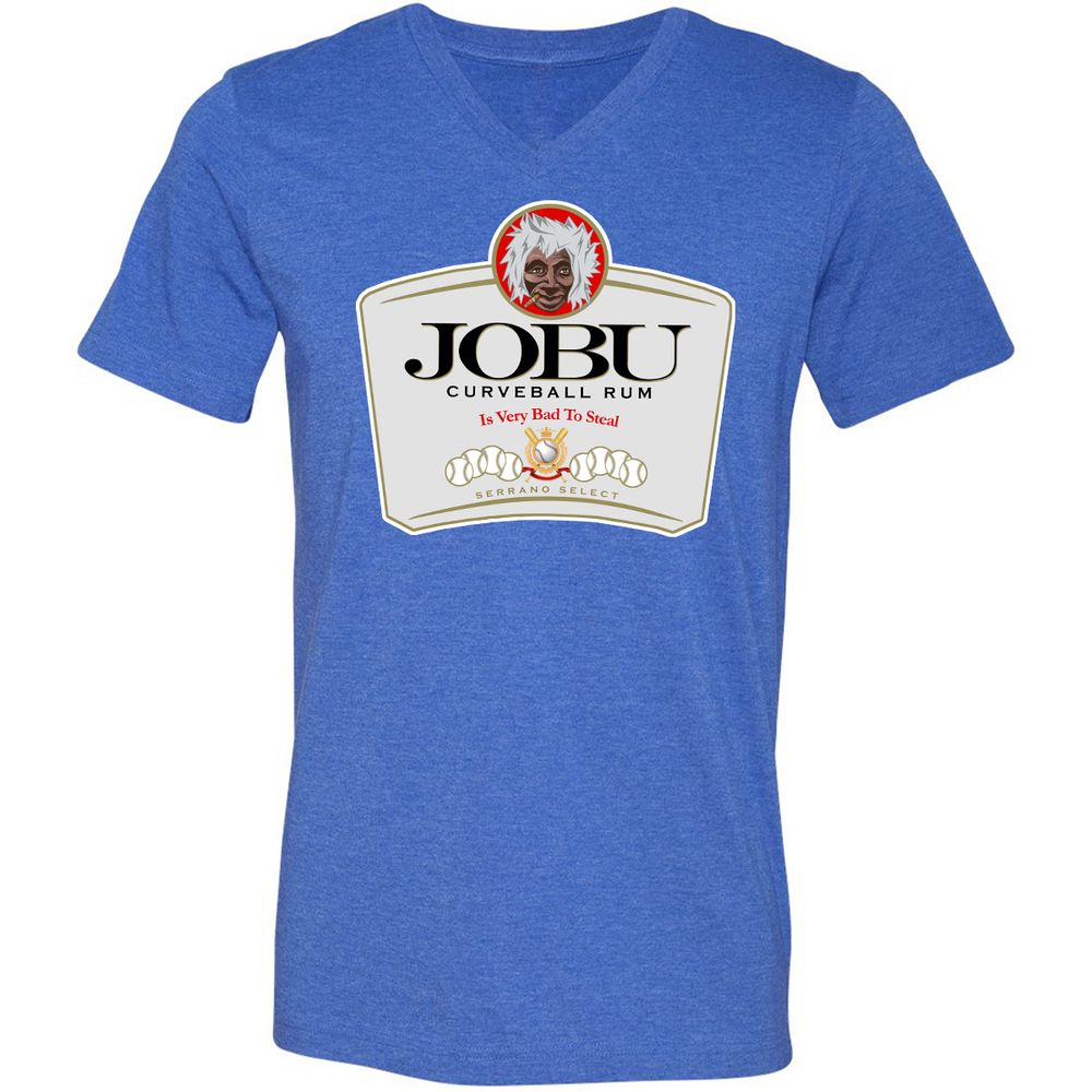 Unisex V-Neck T-Shirt - 2489FSMN - Heather True Royal - 14