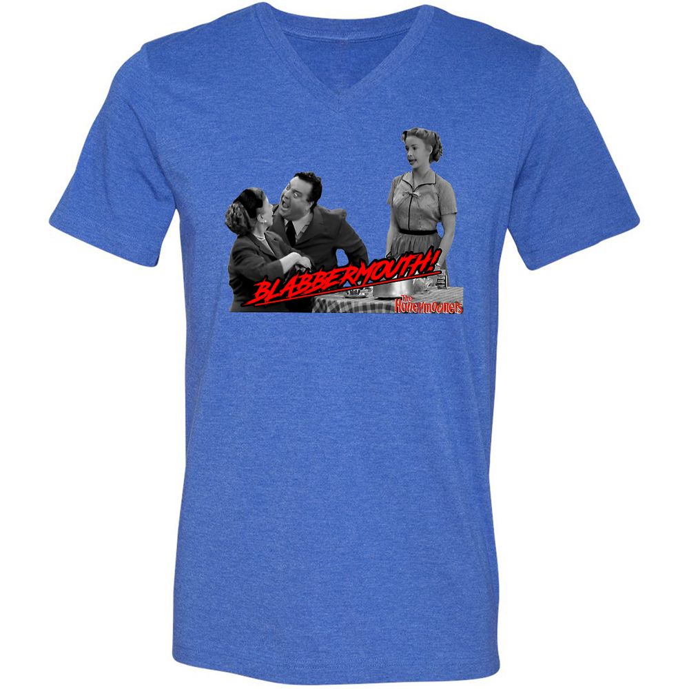 Unisex V-Neck T-Shirt - SEV29JN2 - Heather True Royal - 14