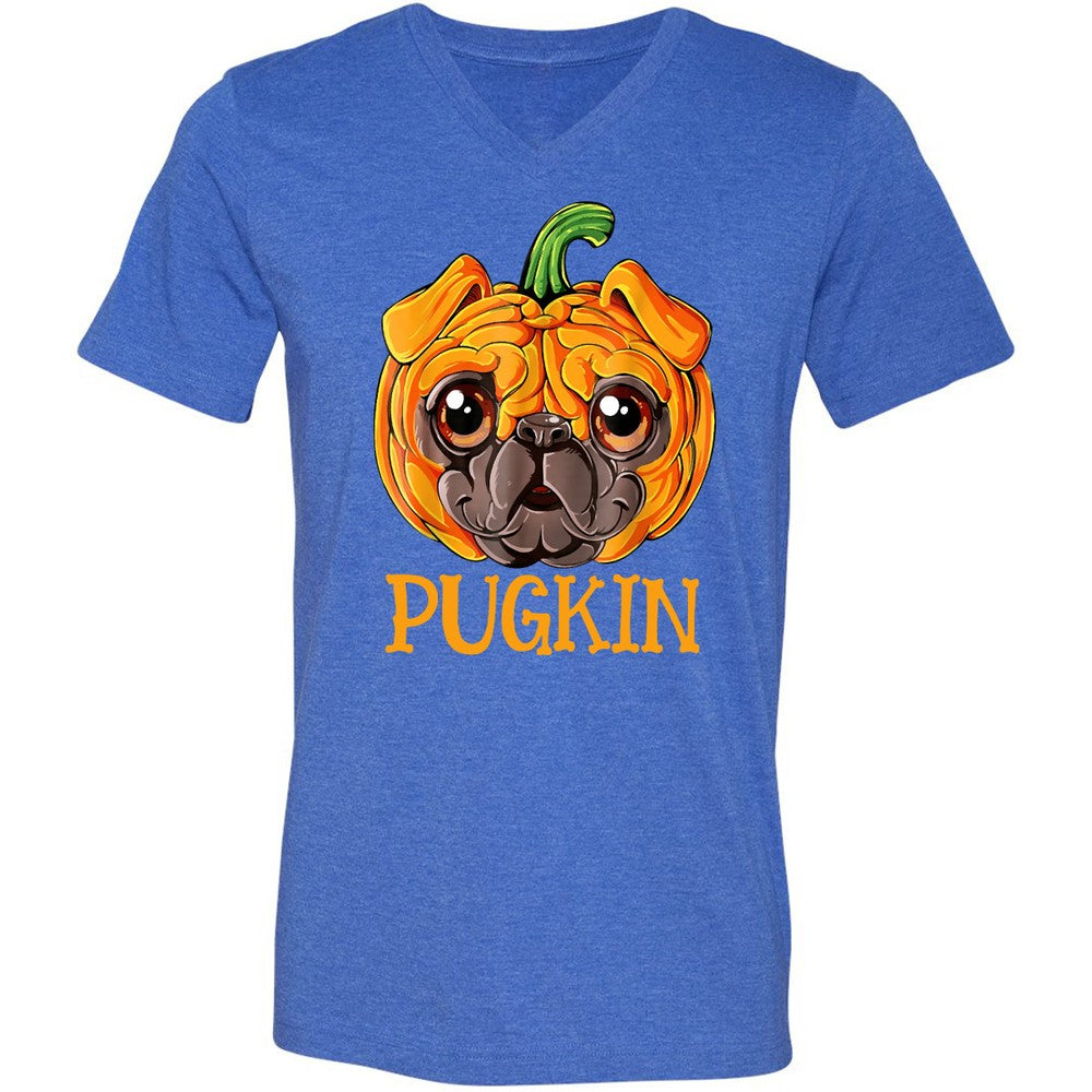 Unisex V-Neck T-Shirt - ZB14U9DA - Heather True Royal - 14
