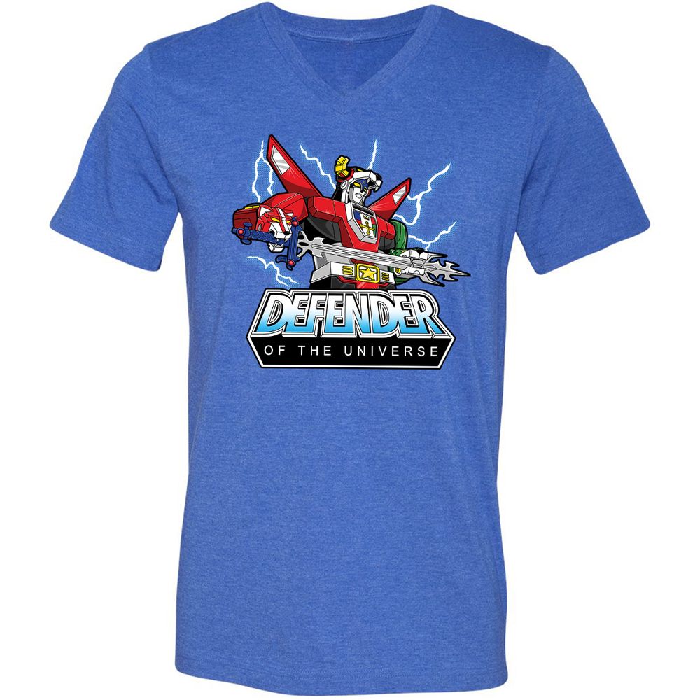 Unisex V-Neck T-Shirt - 2M9Z5RTC - Heather True Royal - 14