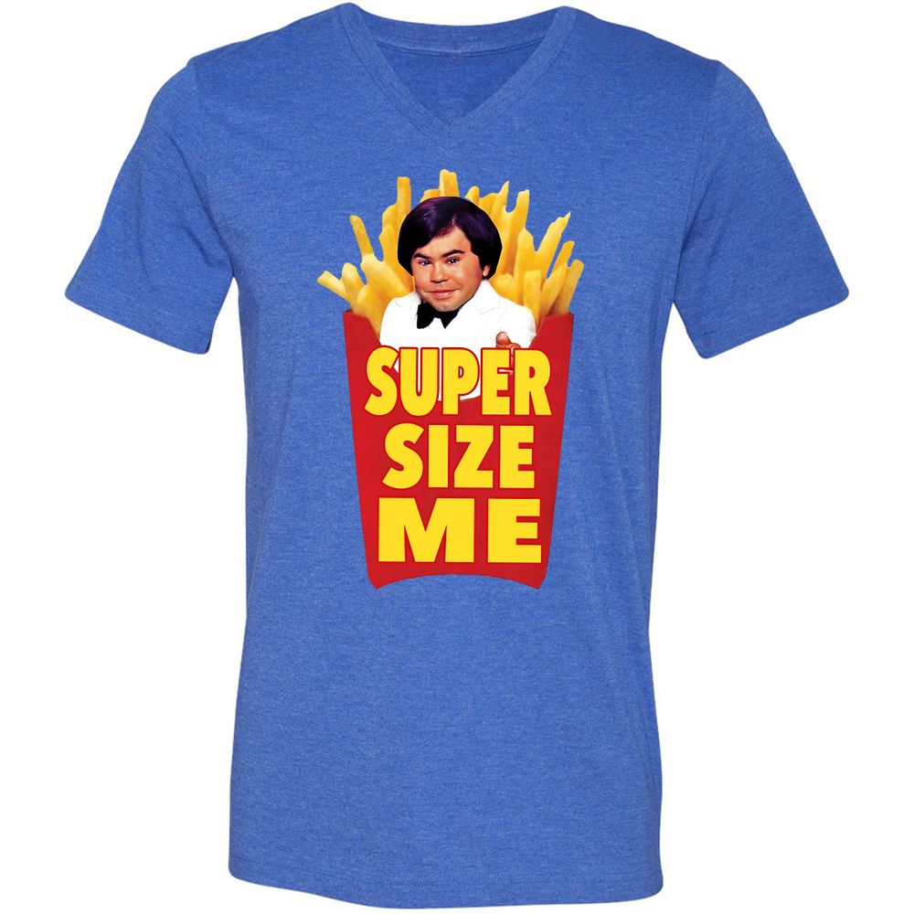 Unisex V-Neck T-Shirt - GB1YZVCN - Heather True Royal - 14