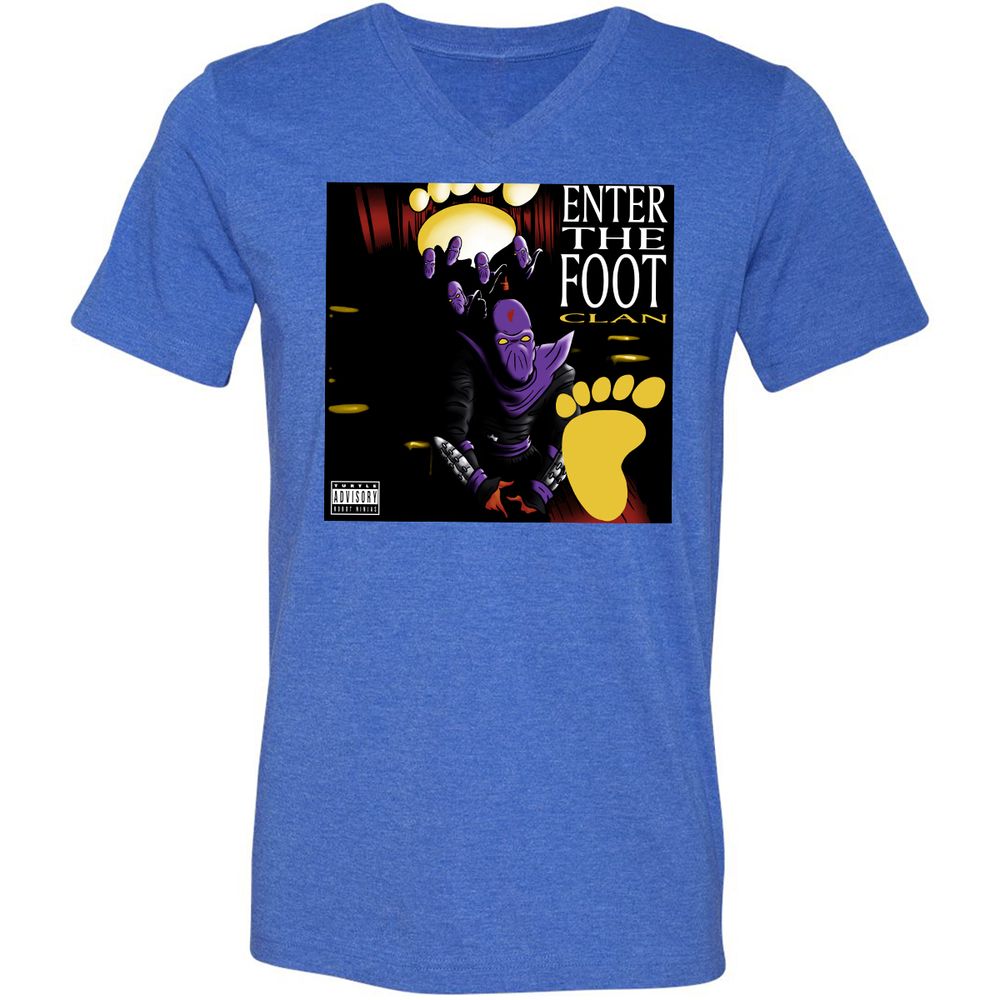 Unisex V-Neck T-Shirt - 2E83CY24 - Heather True Royal - 14