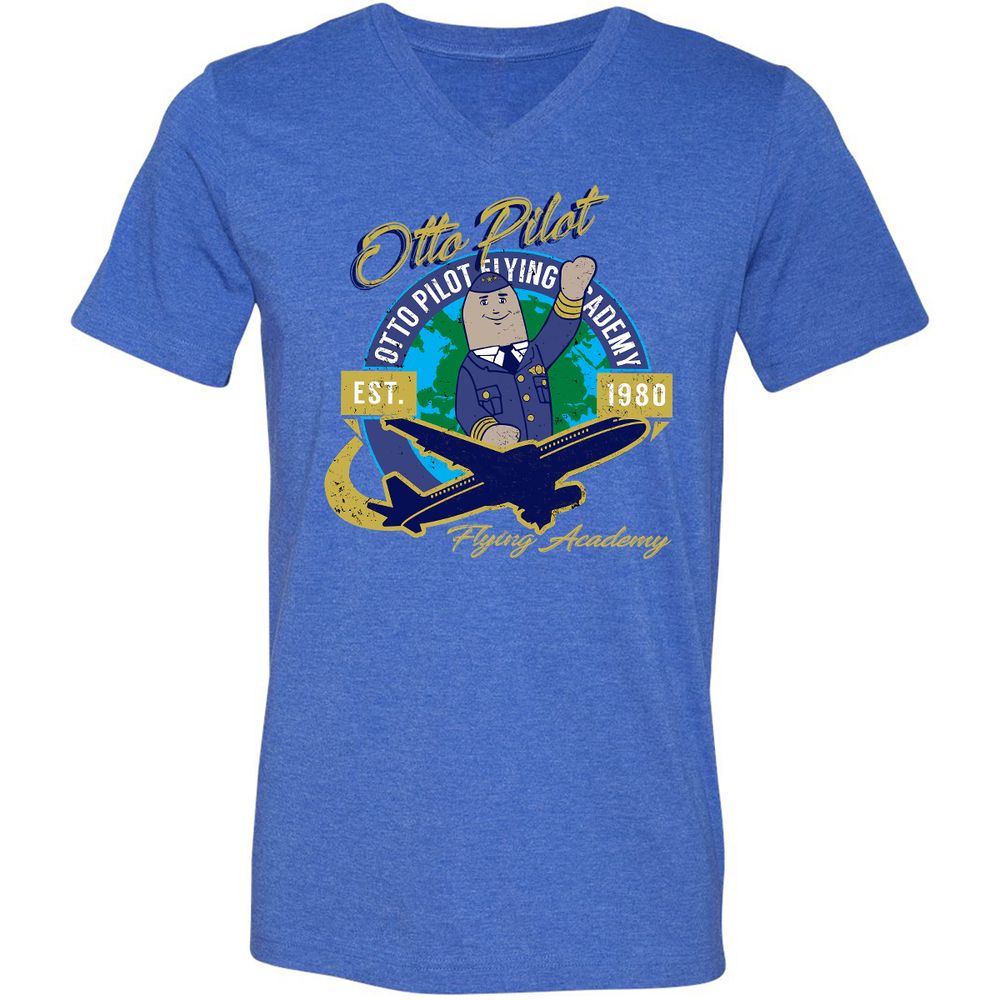 Unisex V-Neck T-Shirt - SV6BBU42 - Heather True Royal - 14