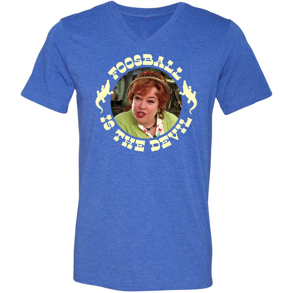 Unisex V-Neck T-Shirt - PVG95TTC - Heather True Royal - 14