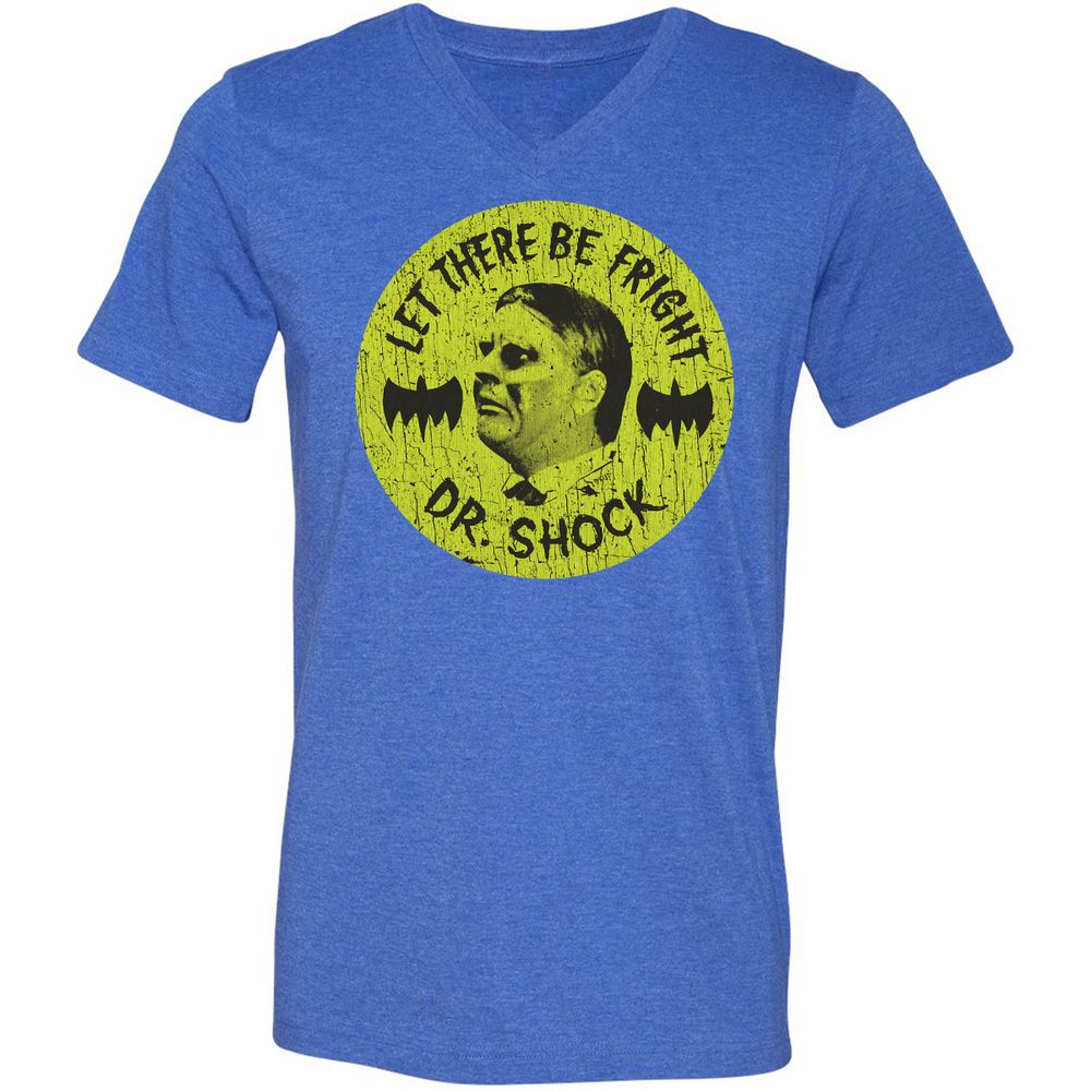 Unisex V-Neck T-Shirt - 4Z2C5GS3 - Heather True Royal - 14