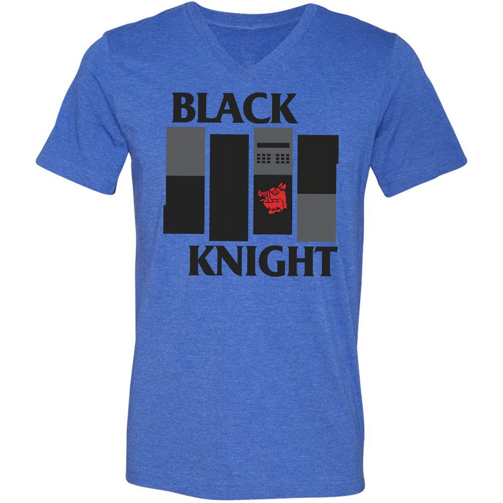 Unisex V-Neck T-Shirt - U84RCR2P - Heather True Royal - 14