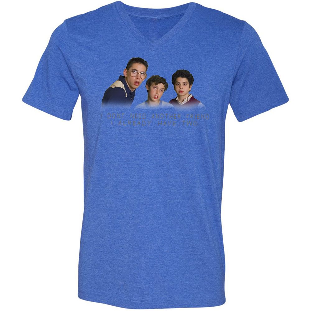 Unisex V-Neck T-Shirt - PSJHRQ13 - Heather True Royal - 14
