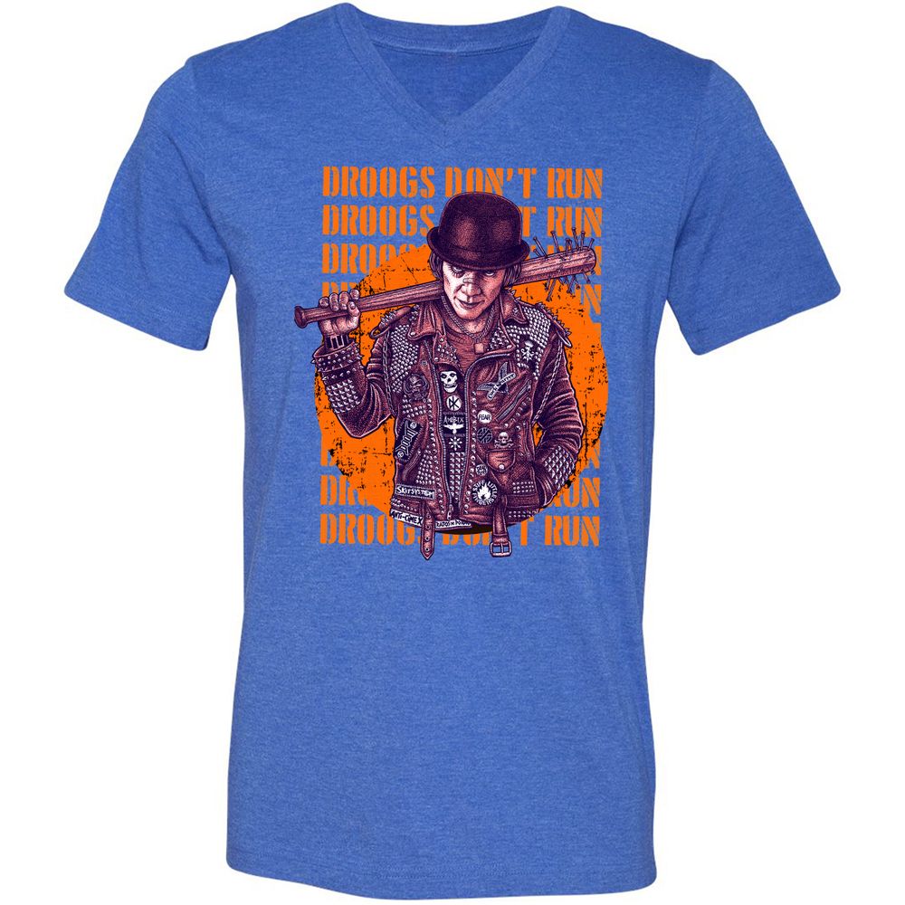Unisex V-Neck T-Shirt - XTT2PRCQ - Heather True Royal - 14
