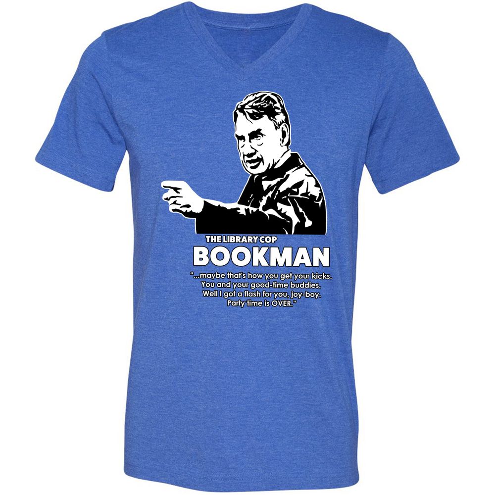 Unisex V-Neck T-Shirt - CZ53CECR - Heather True Royal - 14