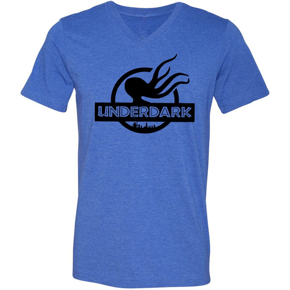 Unisex V-Neck T-Shirt - CPD3YCDS - Heather True Royal - 14