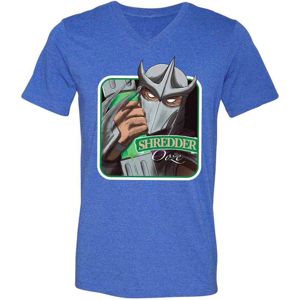 Unisex V-Neck T-Shirt - 45NWF4YQ - Heather True Royal - 14