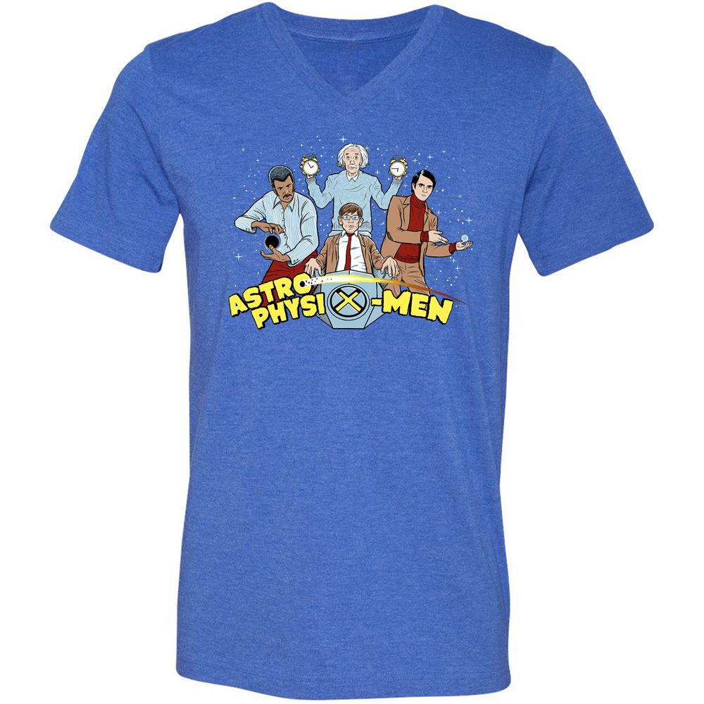 Unisex V-Neck T-Shirt - BLZH126V - Heather True Royal - 14