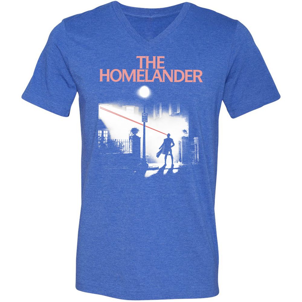 Unisex V-Neck T-Shirt - DDU3LFH3 - Heather True Royal - 14