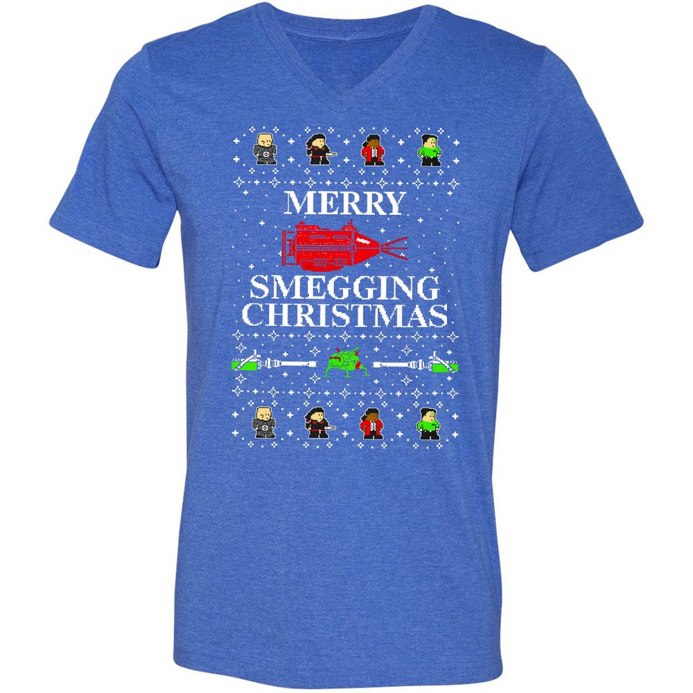 Unisex V-Neck T-Shirt - SM25S38G - Heather True Royal - 14
