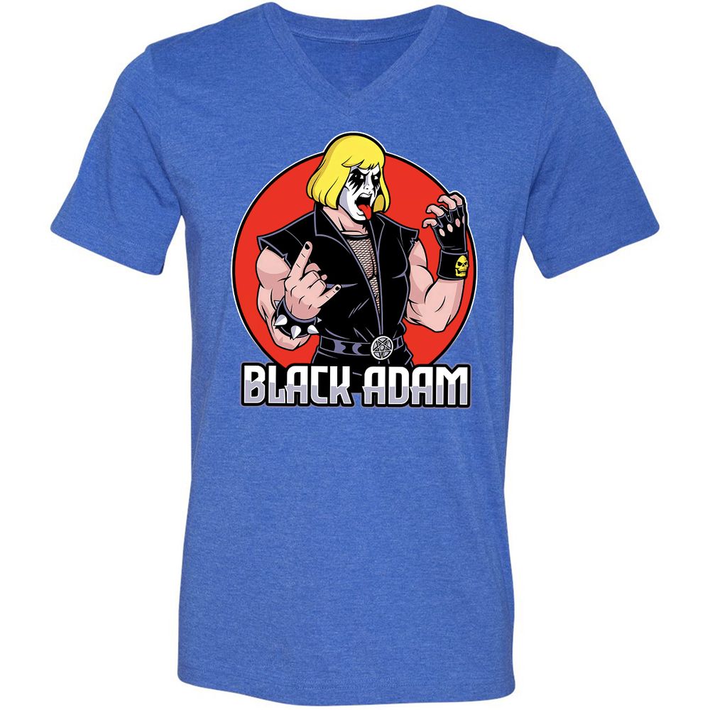 Unisex V-Neck T-Shirt - U2UK331D - Heather True Royal - 14