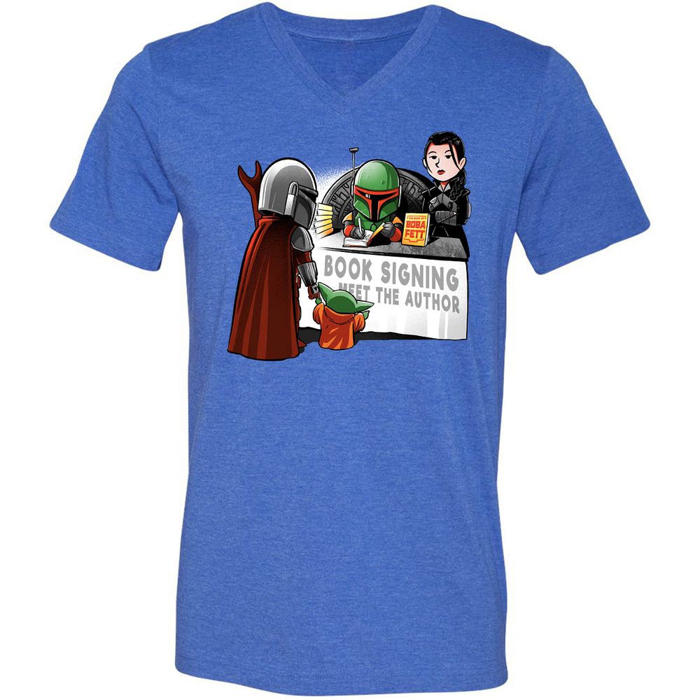 Unisex V-Neck T-Shirt - XLA39LRL - Heather True Royal - 14