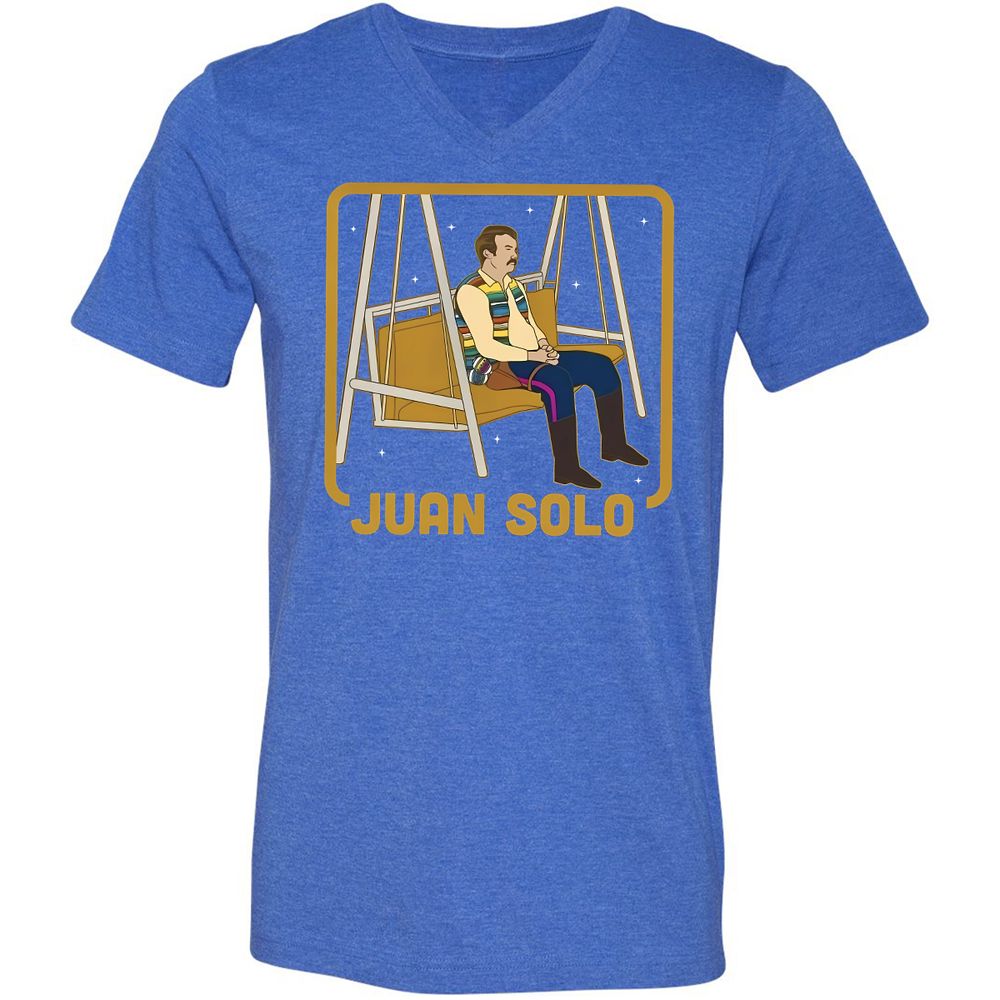 Unisex V-Neck T-Shirt - Y15PBV28 - Heather True Royal - 14