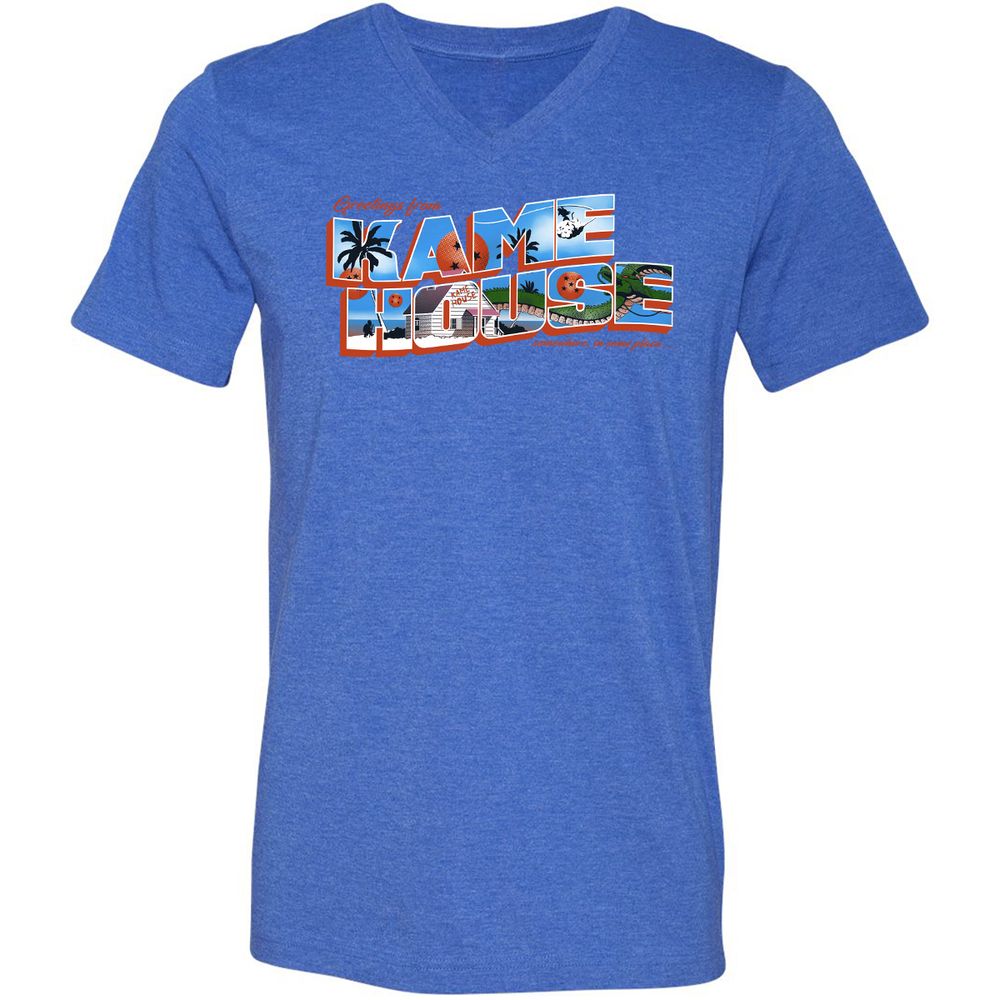 Unisex V-Neck T-Shirt - SU17MH6C - Heather True Royal - 14
