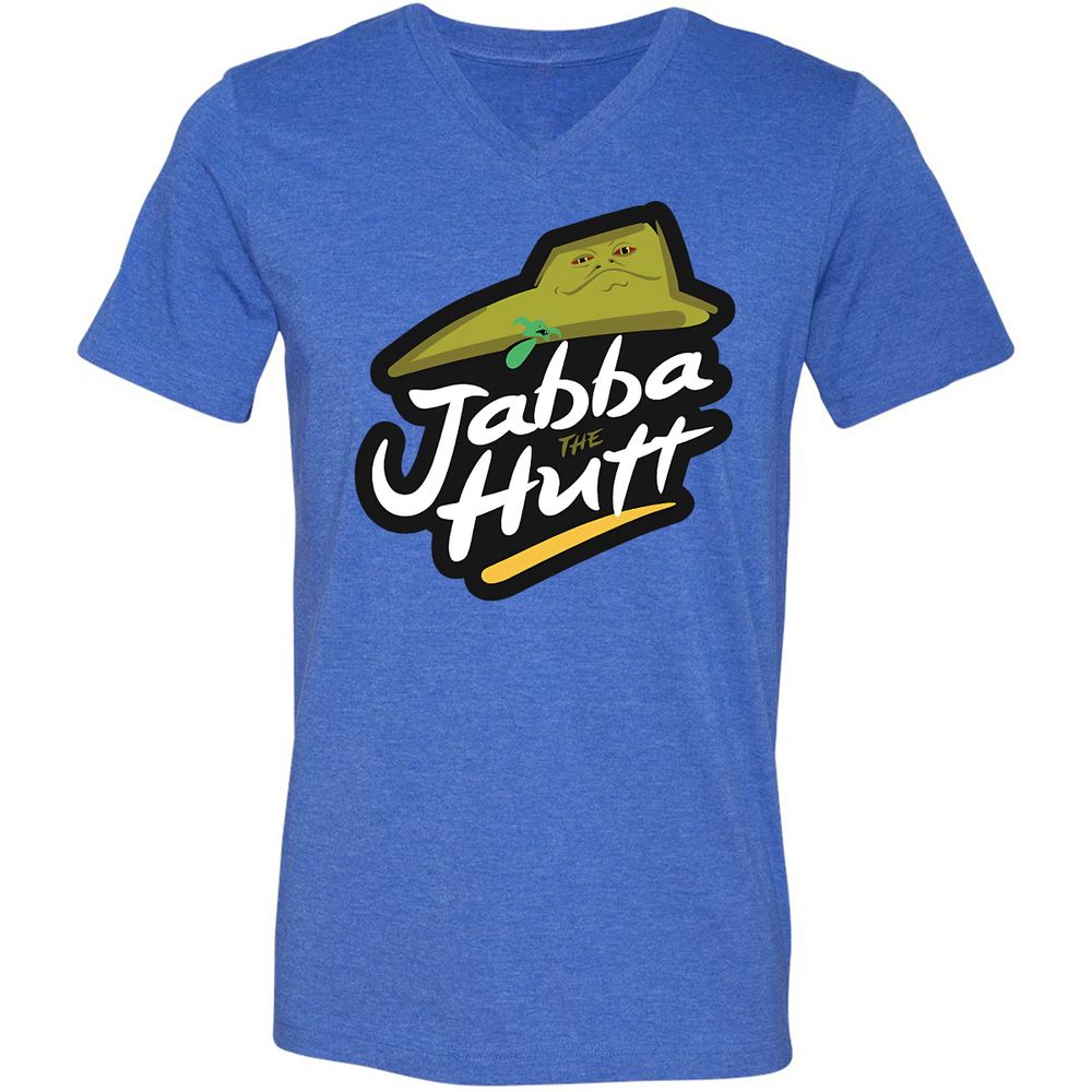 Unisex V-Neck T-Shirt - D4MF764W - Heather True Royal - 14