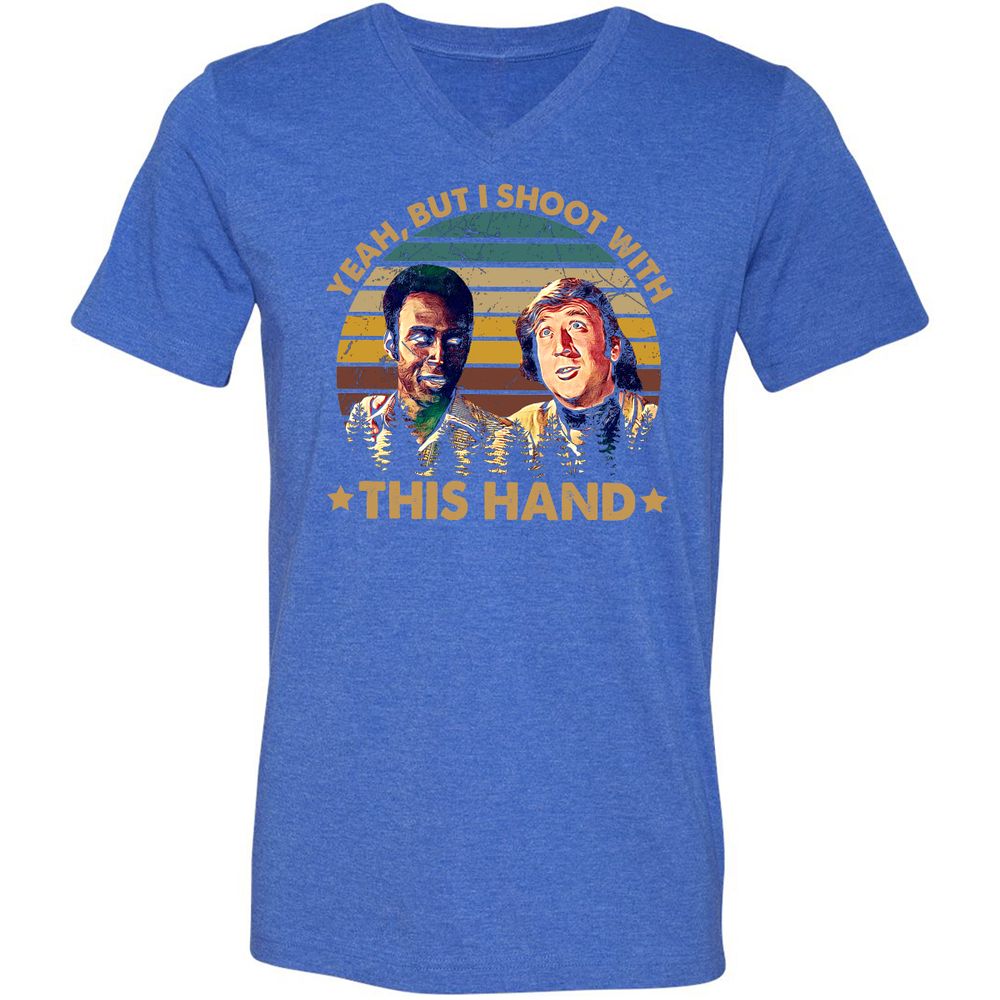 Unisex V-Neck T-Shirt - 3KD7WF1T - Heather True Royal - 14