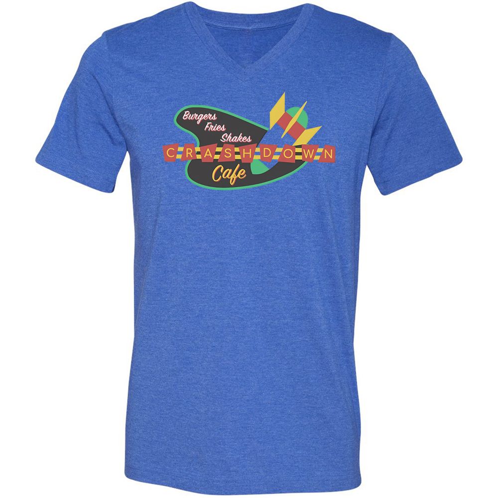 Unisex V-Neck T-Shirt - SXKYPRVR - Heather True Royal - 14