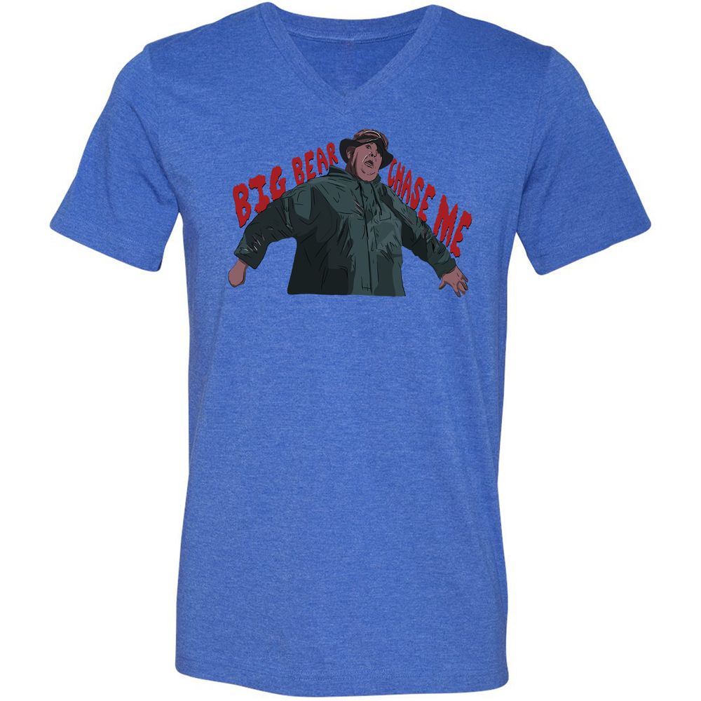 Unisex V-Neck T-Shirt - KVU79UR3 - Heather True Royal - 14