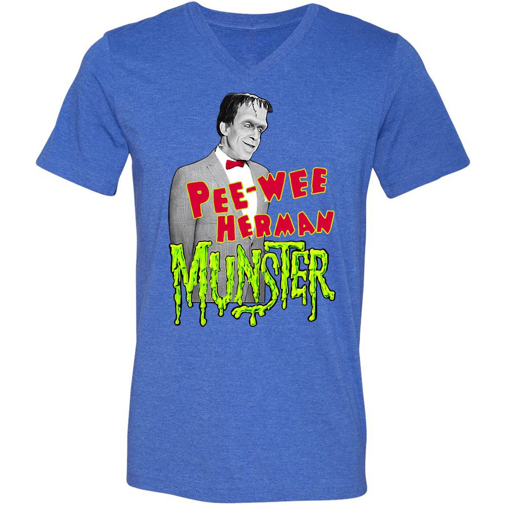 Unisex V-Neck T-Shirt - WEEKLD2D - Heather True Royal - 14